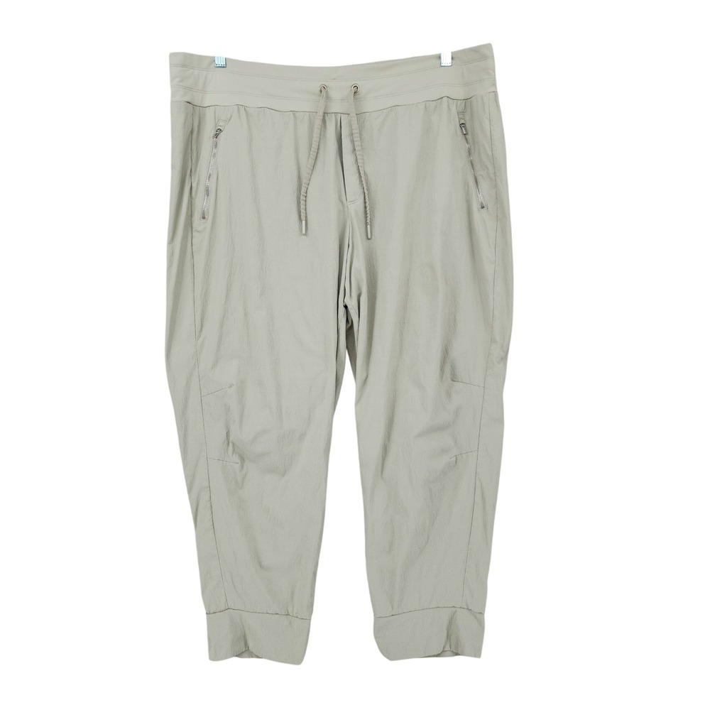Athleta Trekkie North Jogger 22 Womens Beige Hiking Travel Active Athleisure